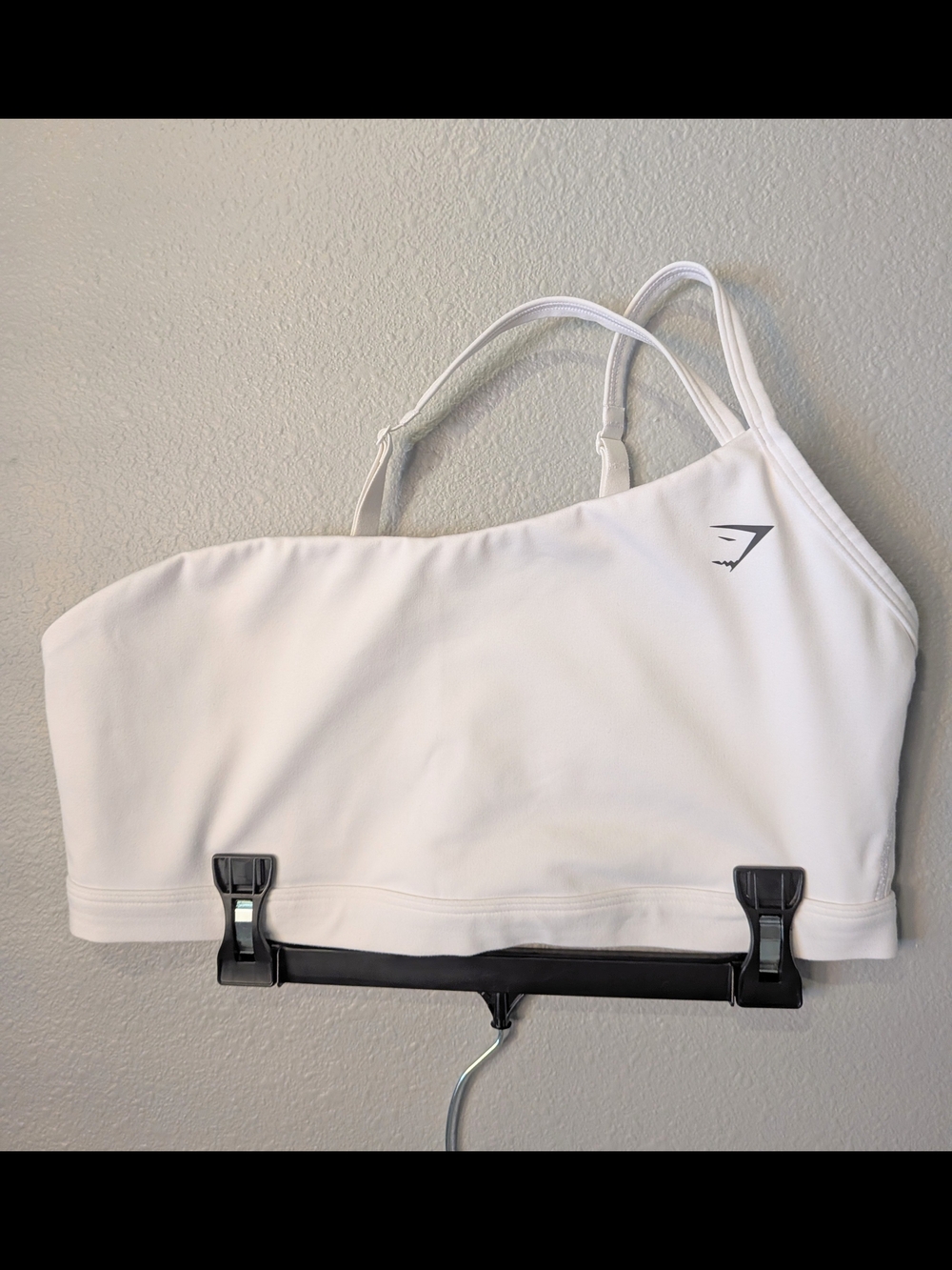Gymshark | One Shoulder Sports Bra Asymmetrical | White | Medium